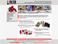 Tablet Screenshot of c-filter.cz